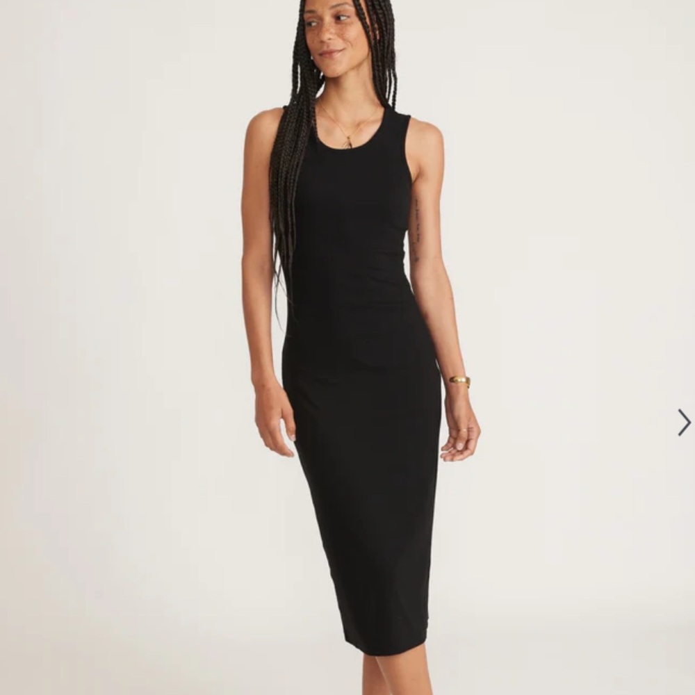 Marine Layer Lexi Daytime Black Midi Dress